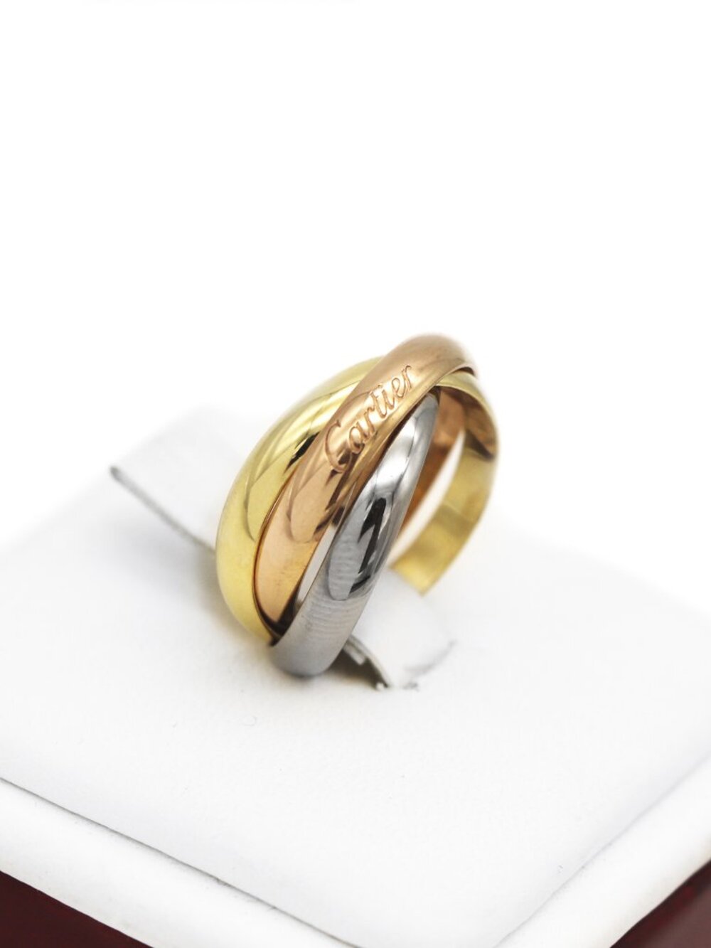 Cartier 18K Gold Trinity Medium Ring 54